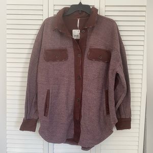 Free People Ruby Shacket Shirt Jacket Date Night Size Small NWT